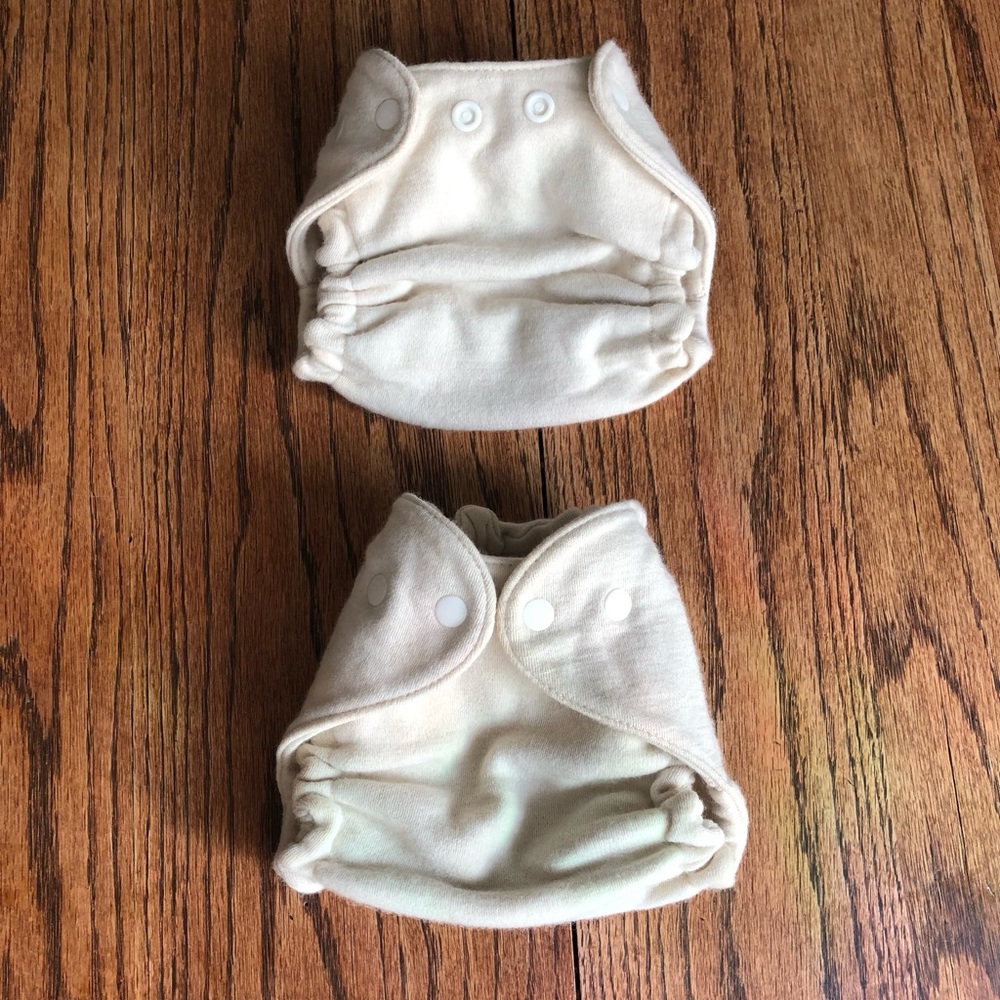 2 Wool Diaper Covers Newborn